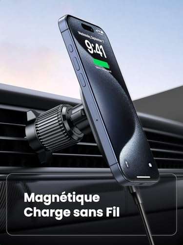 Support Téléphone Voiture UGREEN Induction Chargeur Voiture Magnétique sans Fil (via coupon - vendeur tiers)