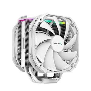 Ventirad Deepcool AS500 PLUS WH - 5 caloducs, 2 ventilateurs PWM de 140 mm, LED ARGB, pour Intel/AMD, blanc (vendeur tiers)