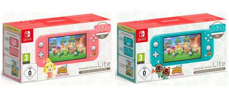 Console Nintendo Switch Lite Édition Animal Crossing (Marie ou Méli & Mélo Hawaï) + Jeu Animal Crossing : New Horizons (Dématérialisé)