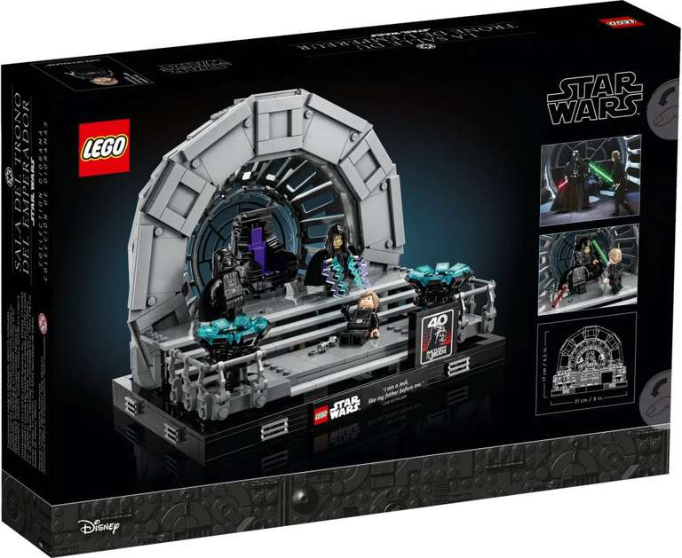 Jeu de construction Lego 75352 Star Wars Diorama de la Salle du Trône de l’Empereur (via 21.25€ sur la carte de fidélité)