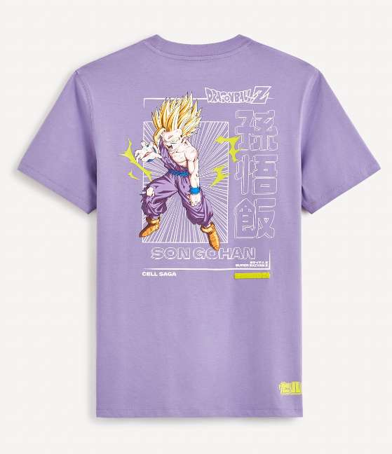 Sélection de T-Shirts Dragon Ball Z en promotion - Ex : T-Shirt Saga Cell Homme - 100% Coton - Vert (du XXS au XXL)