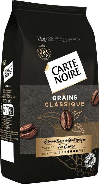 Paquet de Café en grains Carte Noir Pur Arabica (1 Kg)