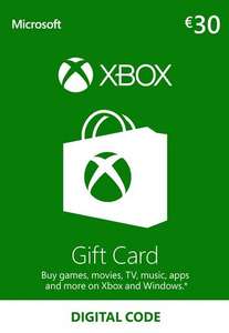 Carte cadeau Xbox Live Europe de 30€ (Dématérialisé)