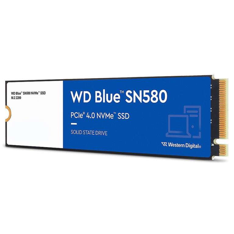 Disque SSD Western Digital Blue SN580 M.2 2 To PCI Express 4.0 TLC NVMe (WDS200T3B0E)