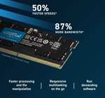 Mémoire Ram pour PC Portable Crucial 32Go Kit (2x16Go) DDR5