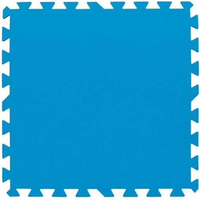 [CDAV] Lot de 9 Dalles de protection de sol mousse Bestway - bleu, 50 x 50 cm x ép 3mm (tapis de sol pour piscine hors sol ou spa gonflable)