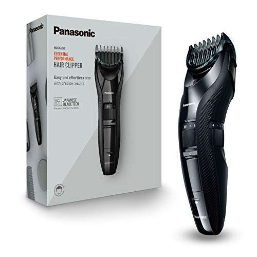 Tondeuse à cheveux Panasonic ER-GC53 avec 19 longueurs de coupe (1-10 mm), lavable, noire