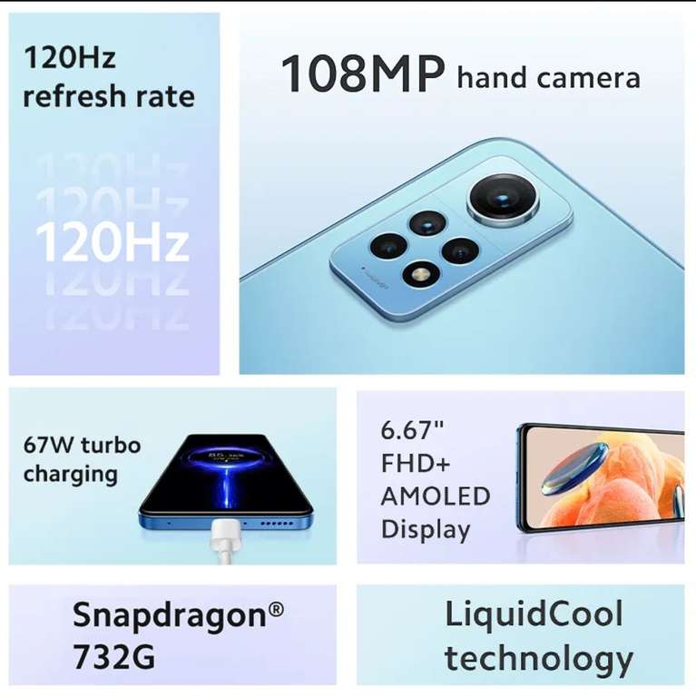Smartphone 6.67" Xiaomi Redmi Note 12 Pro - 6 Go de Ram, 128 Go (Entrepôt France)