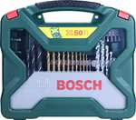 Accessories 50 pièces Bosch - Ensemble de forets et de tournevis en titane X-Line (pour bois, pierre et métal, accessoires perceuses)