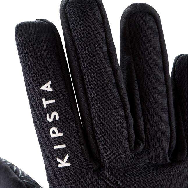 Gants de football Kipsta Keepdry 500 adulte - noir