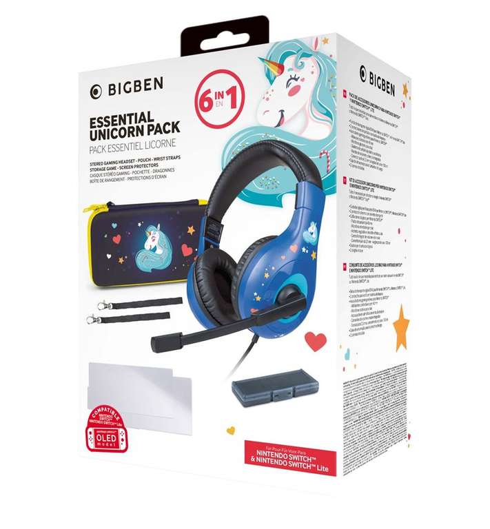 Pack Bigben d’accessoire Licorne pour Nintendo Switch (Via Retrait Magasin)