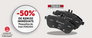 50% de réduction sur les plaquettes de frein Ferodo (magasin participants)