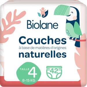 AUCHAN BABY Couches-culottes taille 4 (8-15kg) 42 couches-culottes pas cher  