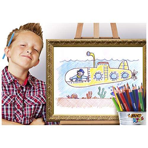 Etui Carton de 36 Crayons de Couleur BIC Kids Evolution ECOlutions pour enfants - Couleurs Assorties