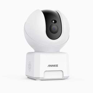 Caméra de surveillance intérieure WiFi ANNKE Crater Pro - 4MP (2560x1440), 5/2.4 GHz, H 350° / V 60°, Vision nocturne, Compatible Alexa