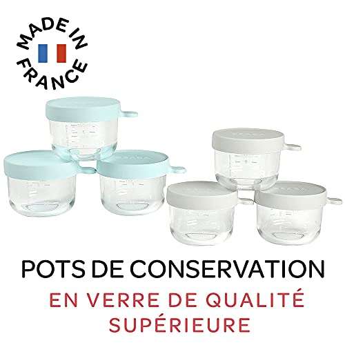 Lot de 6 Pots de conservation Béaba - 150 ml en verre