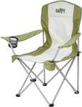 Chaise de camping Campz Kobe Acier, vert/blanc
