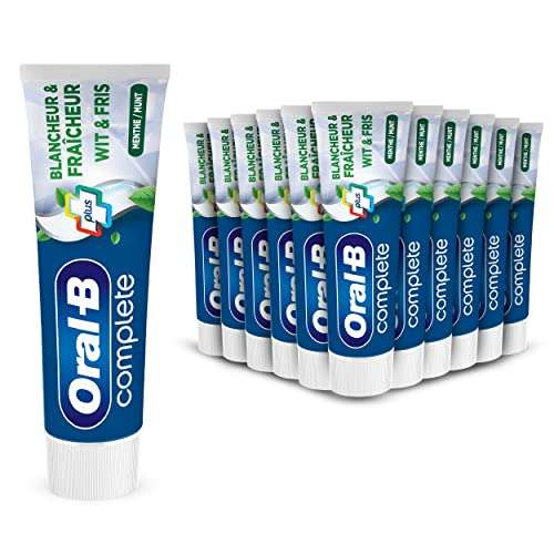 Lot de 12 tubes de dentifrice Oral B Complete Blancheur & Fraîcheur - 12x75 ml (8.91€ via abonnement)