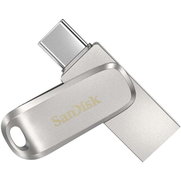 Clé USB 3.1 double connectique Type-C / Type-A SanDisk Ultra Luxe - 512 Go (‎SDDDC4-512G-G46)