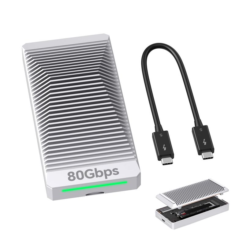 Boîtier NVMe Qwiizlab; sans ventilateur, 80 Gbps (vendeur tiers) — promo Tech