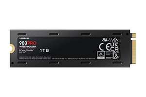 SSD Interne NVMe M.2 PCIe 4.0 Samsung 980 Pro (MZ-V8P1T0CW) - 1 To, Dissipateur de chaleur inclus, Compatible PS5