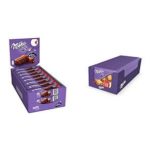 Présentoir de 24 sachets de Milka Choco Brownie - 24 x 50g & 20 Mini tablettes chocolat au lait et au biscuit LU
