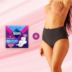 Packs 3 culottes menstruelles + 3 paquet de serviette hygiènique (nana.fr)