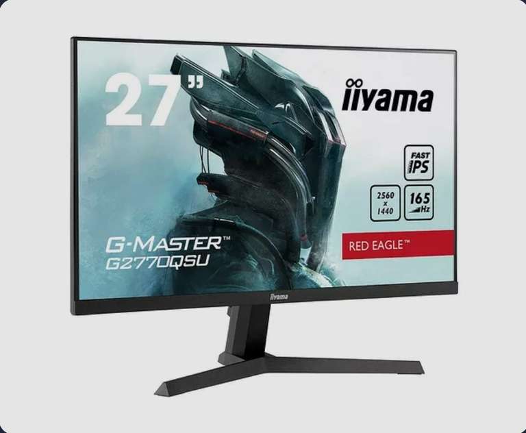 Ecran PC 27" Iiyama G-Master G2770QSU-B1 - IPS 165 Hz - HDR400 - 2560 x 1440 (QHD) - 0.5 ms