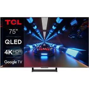TV 75" TCL 75C731 - QLED, 4K, 144 Hz, HDR, Dolby Vision, HDMI 2.1, ALLM/VRR, Google TV (+ Jusqu'à 248.38€ en RP) - Via ODR de 200€ (Ubaldi)