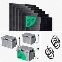 Kit Solaire Plug and Play 3000 Wc + Batteries Zendure Solarflow 800 Plus 5,76 kWh