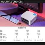 Mini PC Firebat T8 Pro Plus - Intel N100, 16 Go de RAM LPDDR5, 512 Go SSD