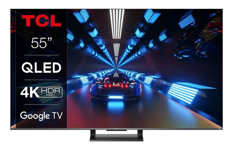 TV 55" TCL 55C731 (2022) - QLED, 4K, 144 Hz, HDR, Dolby Vision, FreeSync, Google TV (Via ODR 100€ + 79.90€ sur le compte pour les adhérents)