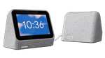 Lenovo Smart Clock 2 Horloge + Plateforme de Charge sans Fil Grise