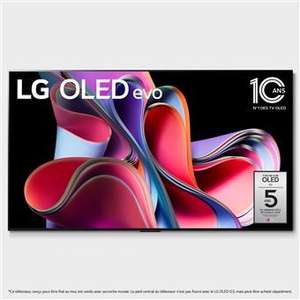 TV LG OLED Evo 65OLEDG3 2023 (+200€ chèque cadeau FNAC+)