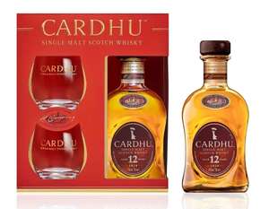 Coffret Scotch Whisky Cardhu 12 ans (70 cl) + 2 verres