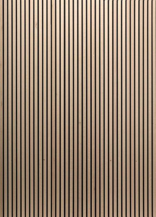 Panneau acoustique tasseau bois finition chêne clair Ultrawood - 2500 x 600 x 16 mm (Buchelay Mantes 78)