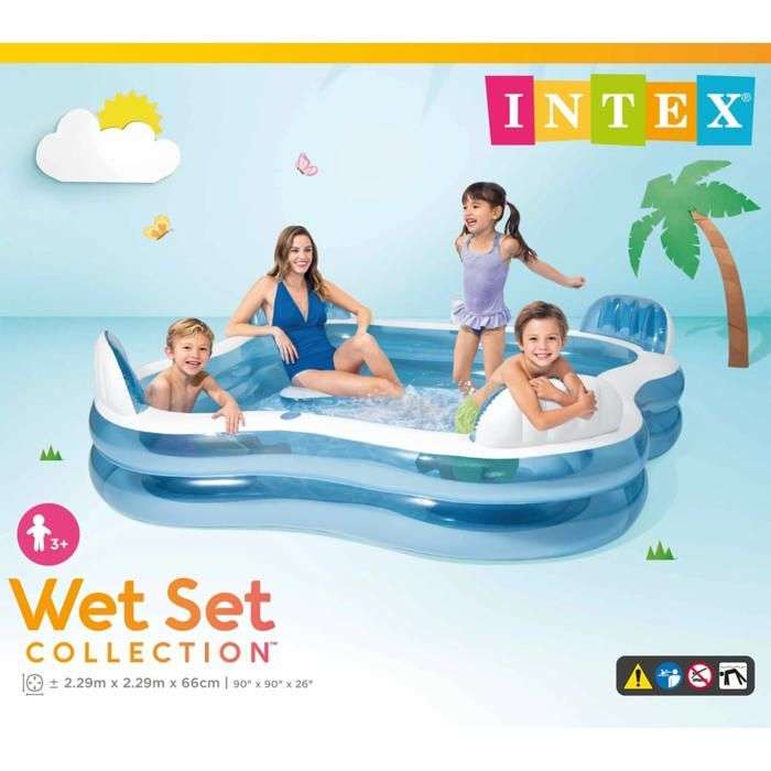 Intex 56475 Piscine gonflable 4 sièges spa pour enfants