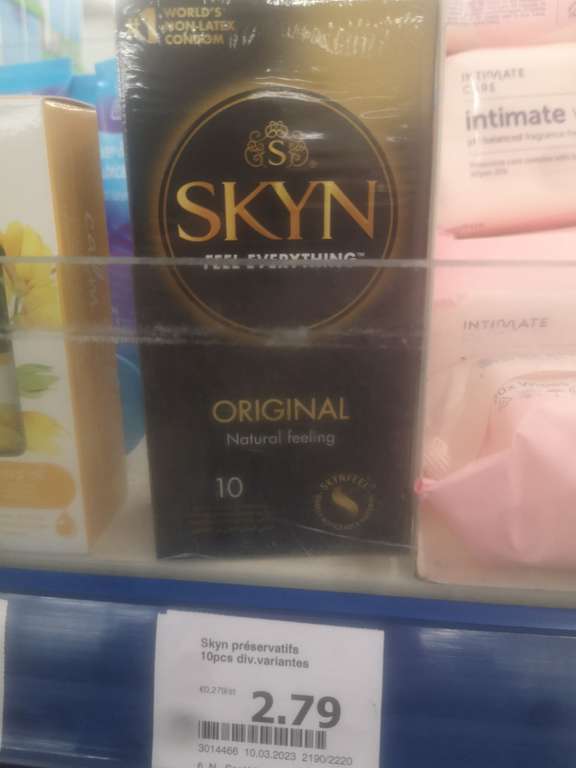 Boîte de 10 préservatifs Skyn Original - Centre commercial "Bel Est", Bagnolet (93)