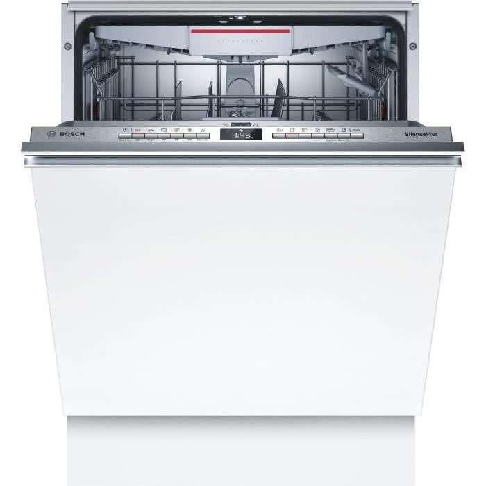 Lave-vaisselle tout intégrable Bosch SMV4HCX48E SER4 - 14 couverts, Induction, L60cm, Home Connect, 44dB