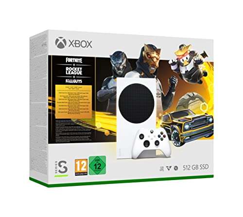 Pack Console Microsoft Xbox Series S + 1000 crédits sur Fortnite, Rocket League & Fall Guys (Comme Neuf, Occasion Très Bon à 172,93€)