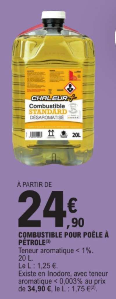 Promo Combustible standard 20L chez Carrefour