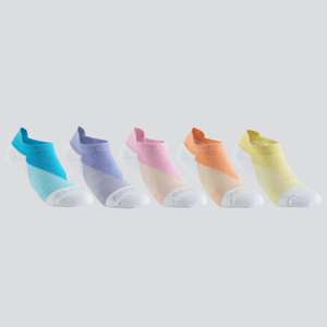 Lot de 5 Paires de chaussettes tennis enfant basses Artengo RS 160 Multicolore - 2 Mix possible