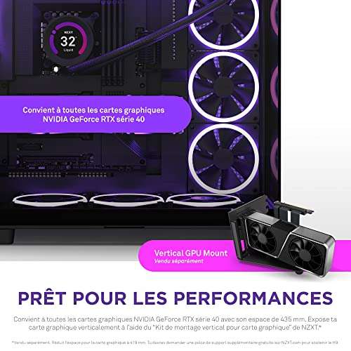 Boitier PC NZXT H9 Flow (CM-H91FB-01) - Noir (Via Coupon)