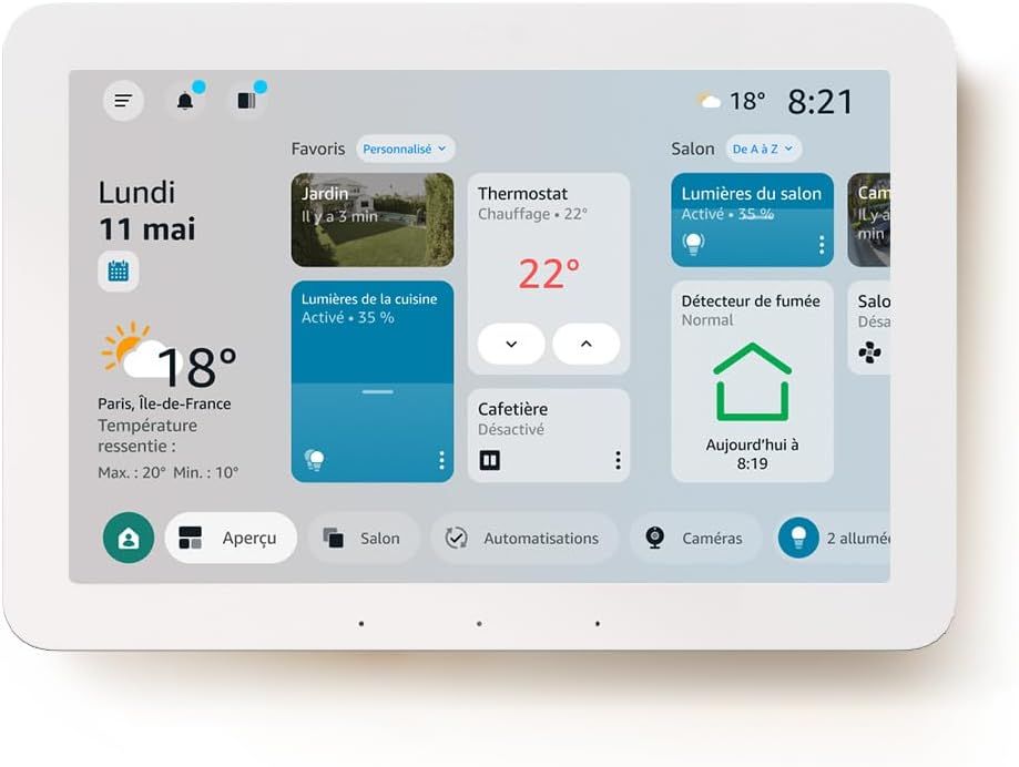 Ecran connecté 8" Amazon Echo Hub - Blanc