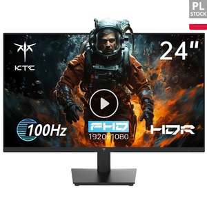 Écran PC 23.8" KTC H24V13 - Full HD, 100Hz, HDR10, FreeSync & G-Sync, 104% sRGB, VA (Stock Pologne)