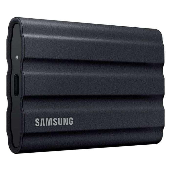 SSD externe Samsung T7 Shield - 1 To, Type-C, Jusqu’à 1050 Mo/s, Résistant aux chocs, IP65, Noir (Via ODR de 30€)