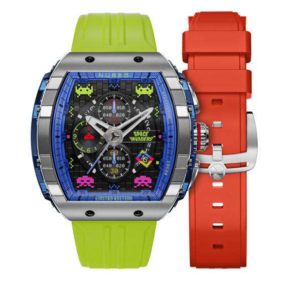 Montre Magellan Chronograph Space Invaders Defender Yellow NB-6024-SI-02