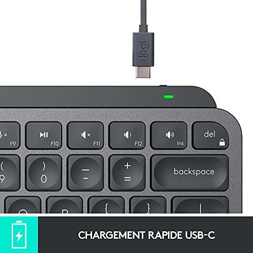 Clavier sans-fil Logitech MX Keys Mini - USB type-C (coloris au choix)