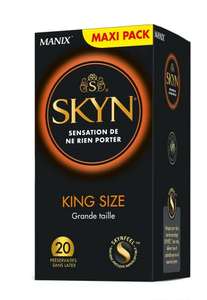 Boite de 20 préservatifs Manix Skyn King Size - Sans latex, Couleur naturelle (5.60€ via abonnement)