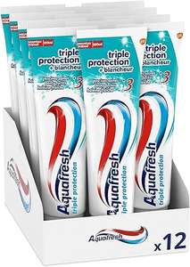 Dentifrice Aquafresh Triple Protection Blancheur - 12x100ml (Via abonnement)